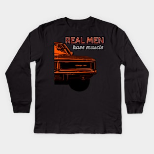 Real Men Have Muscle Kids Long Sleeve T-Shirt